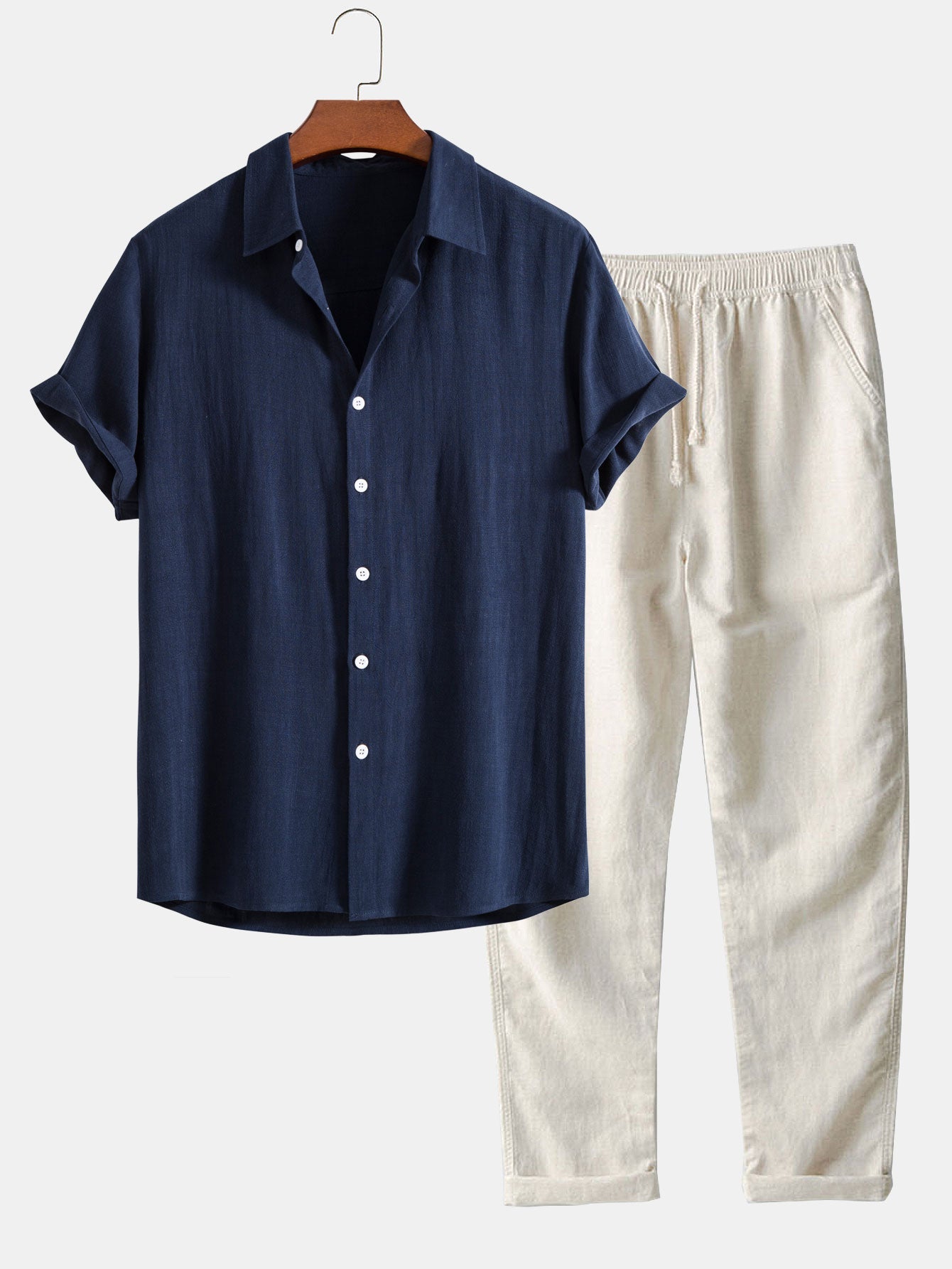 Adrien – Chemise Lin & Pantalon Droit