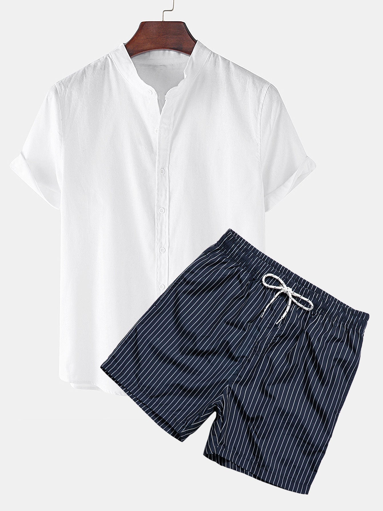 Éliott – Chemise Coton & Short Rayé