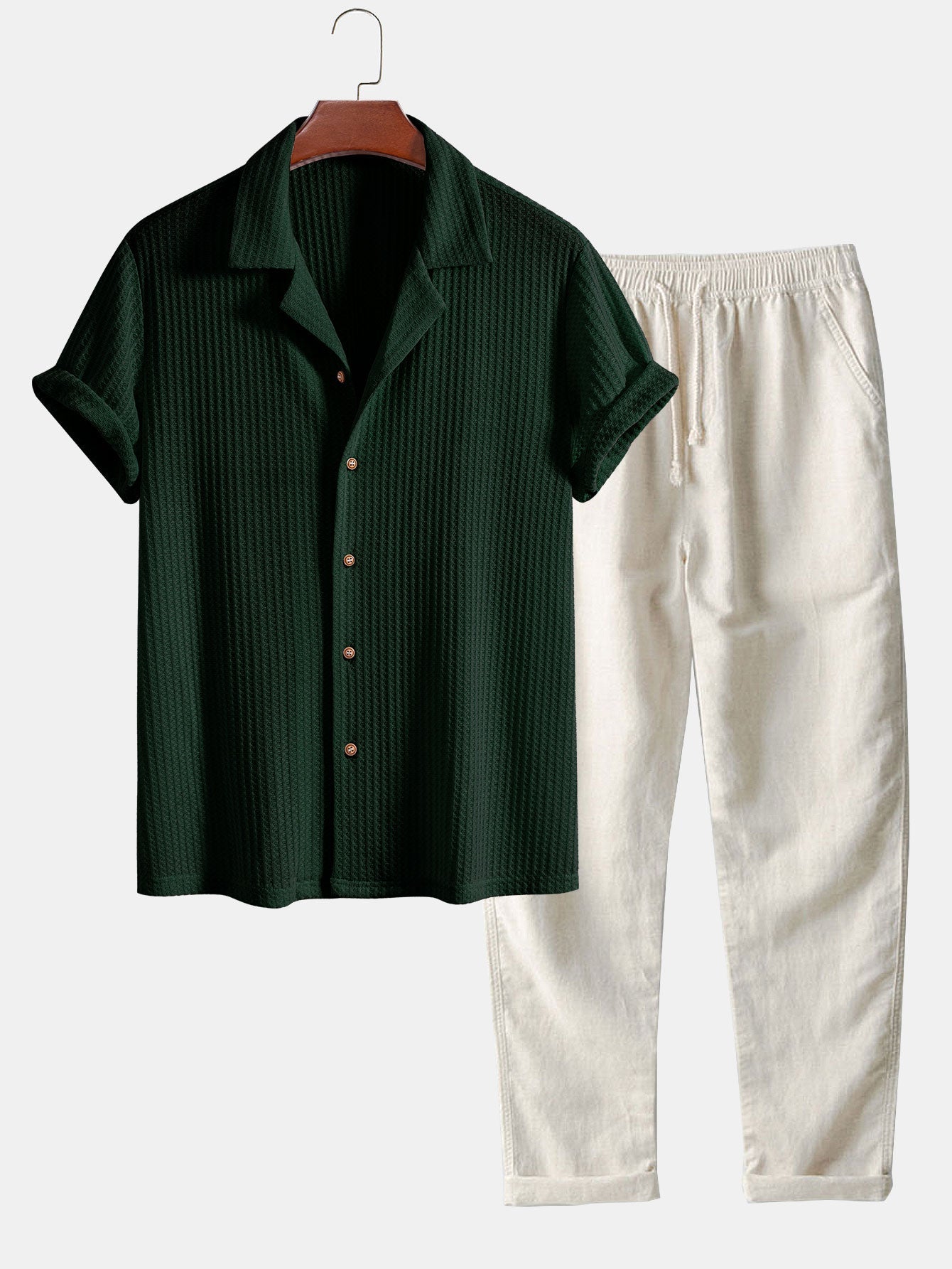 Diego – Chemise Cubaine & Pantalon Lin