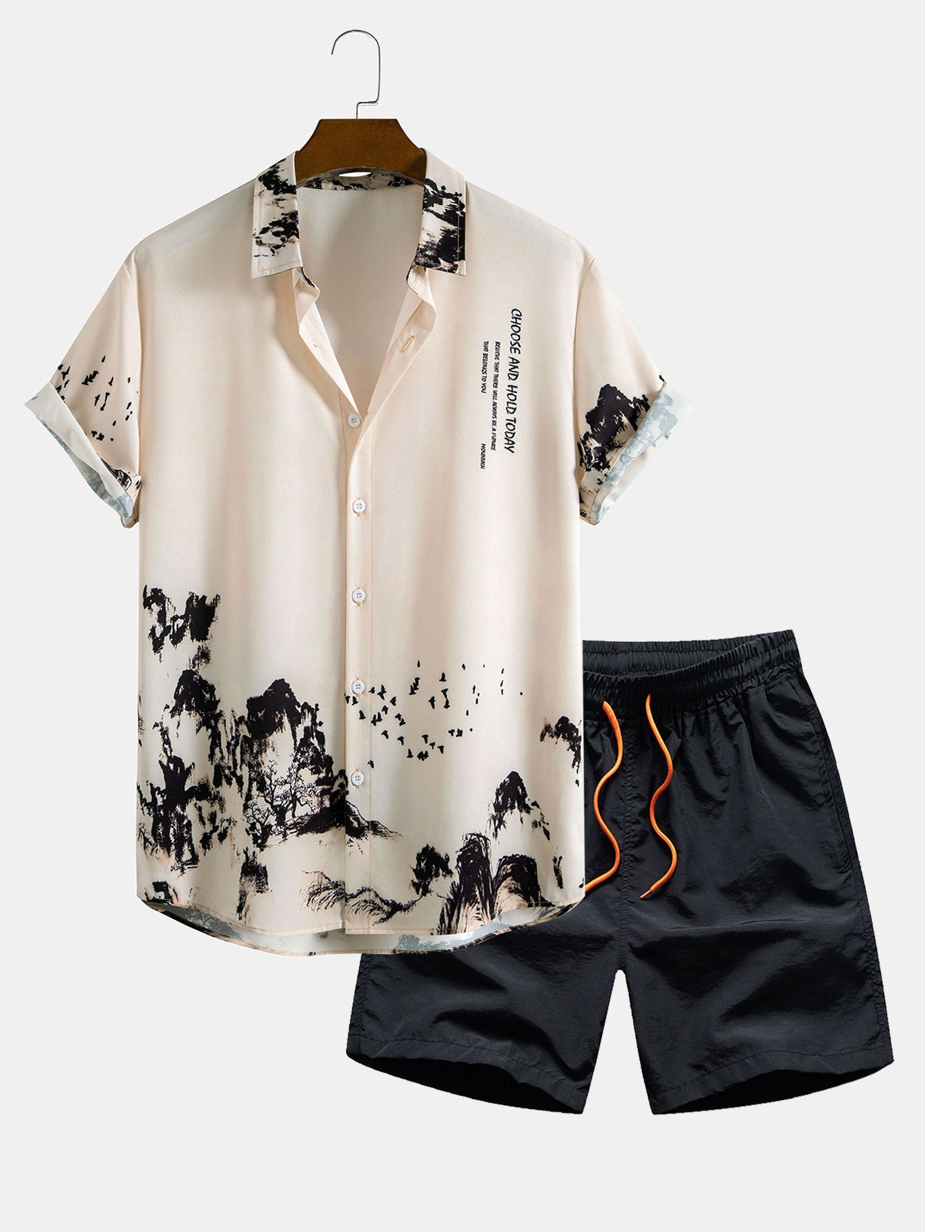 Elias – Chemise Montagne & Short de Bain