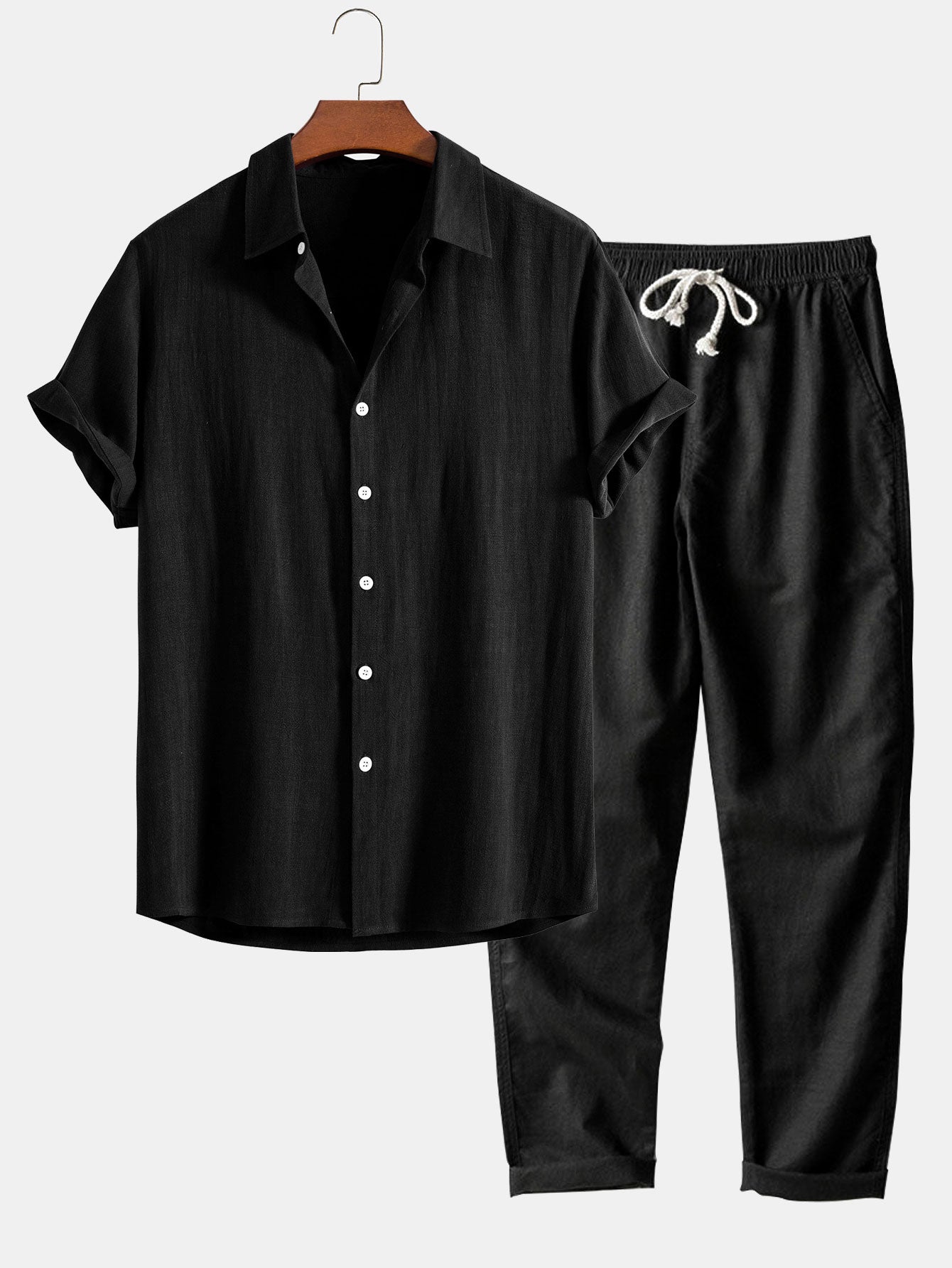 Adrien – Chemise Lin & Pantalon Droit