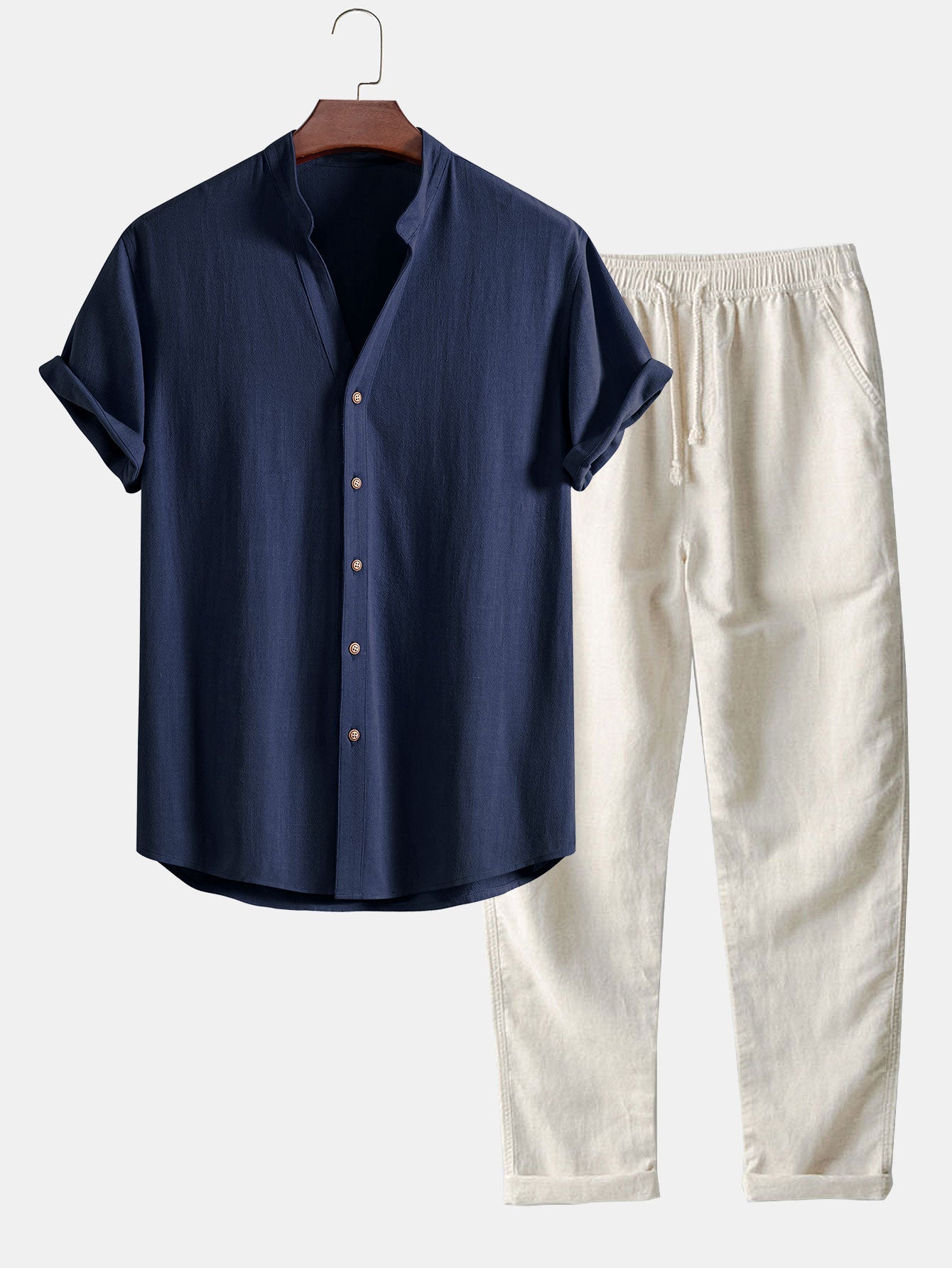 Adrien – Chemise Lin & Pantalon