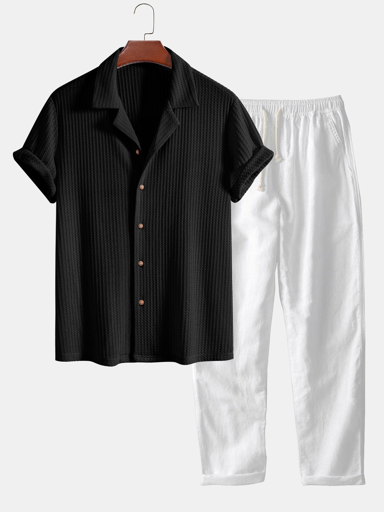 Diego – Chemise Cubaine & Pantalon Lin