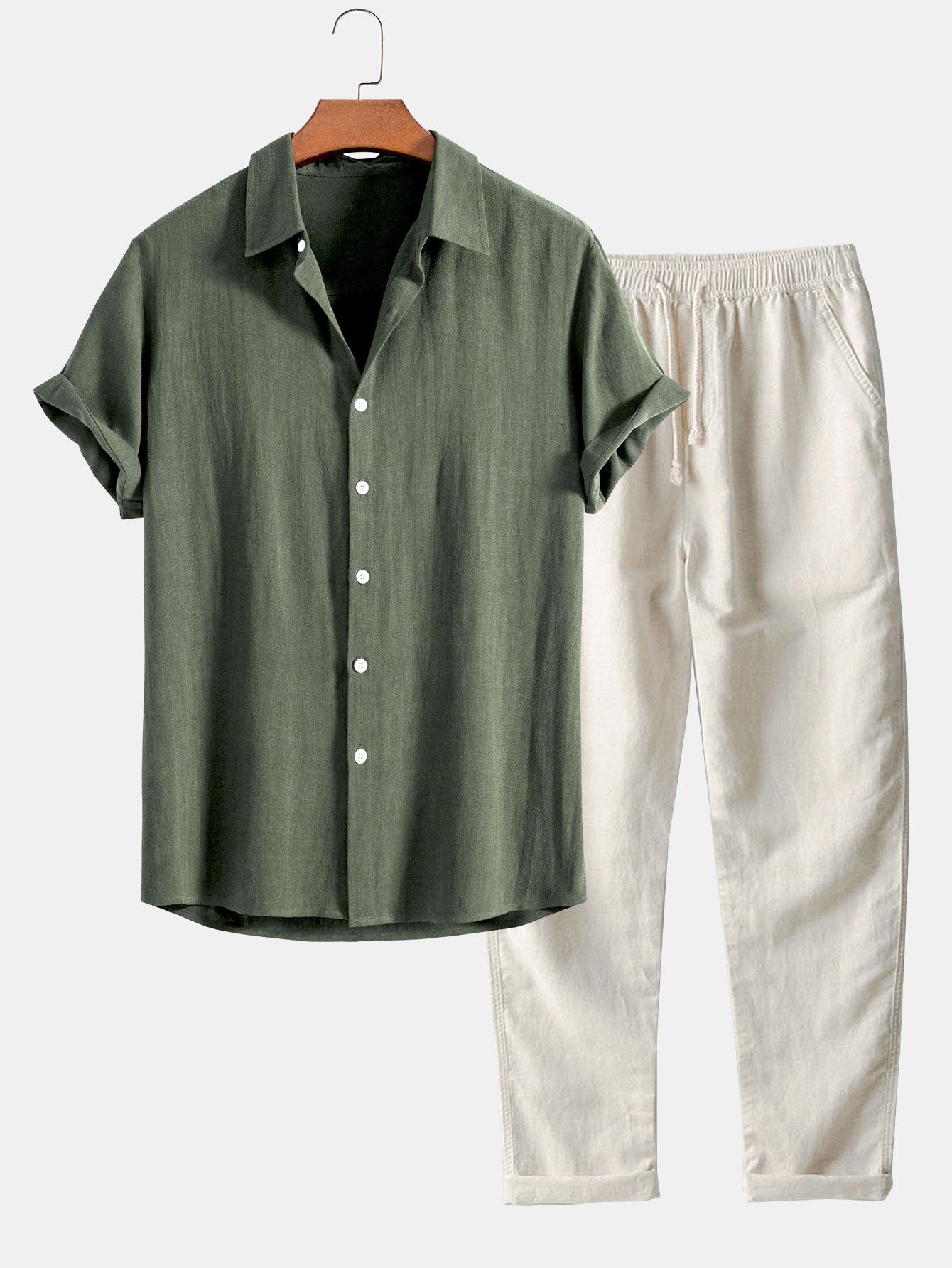 Adrien – Chemise Lin & Pantalon Droit