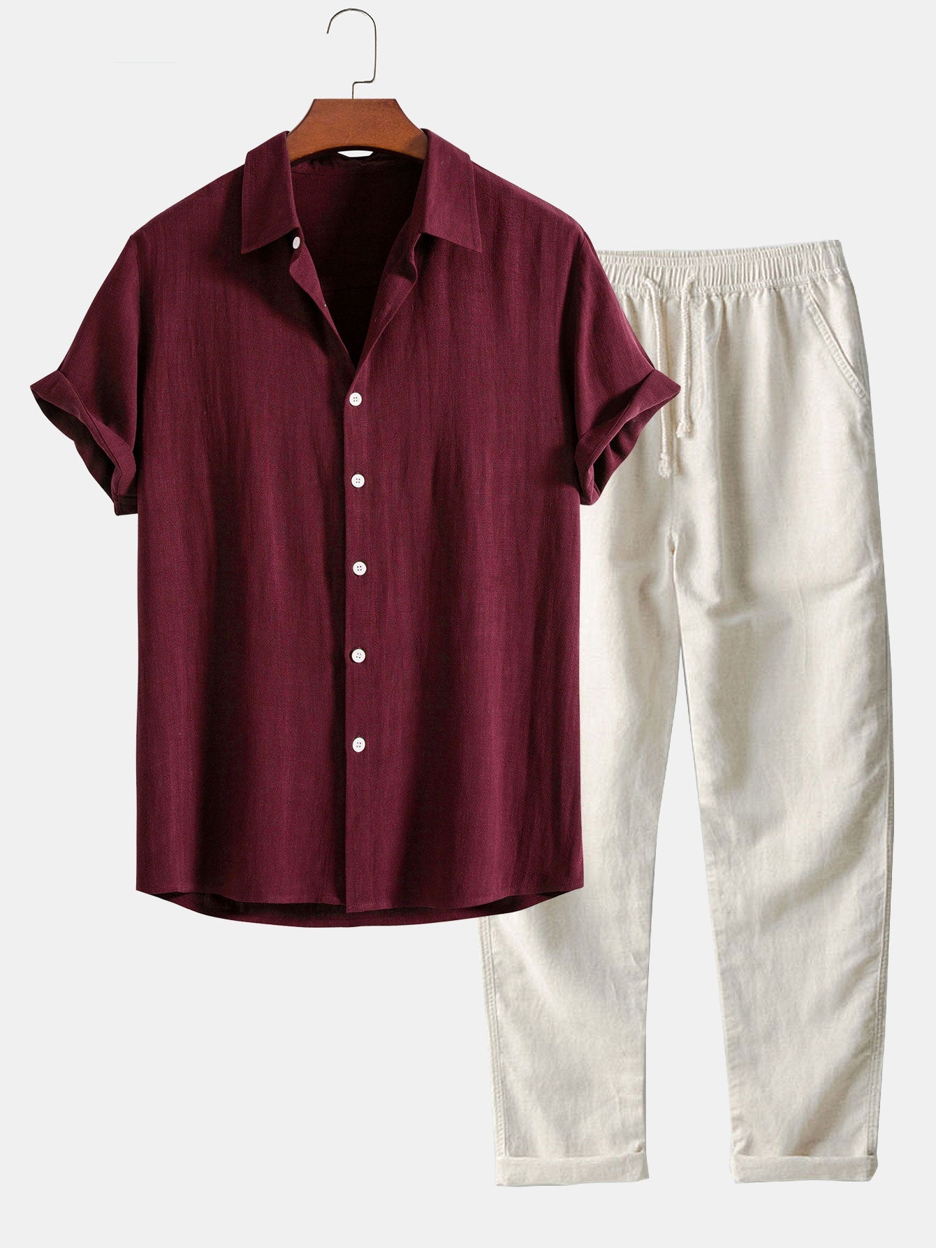 Adrien – Chemise Lin & Pantalon Droit