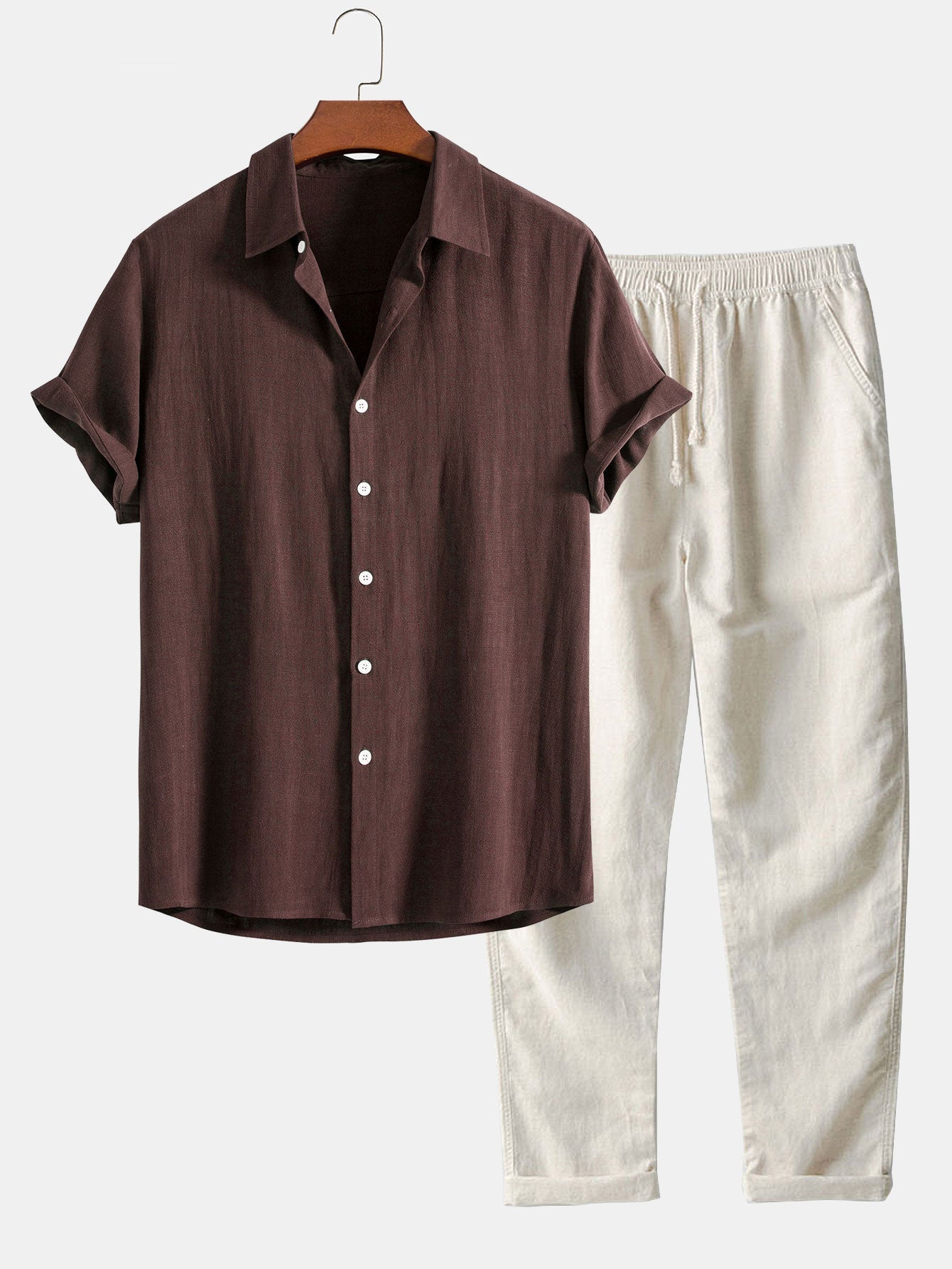 Adrien – Chemise Lin & Pantalon Droit