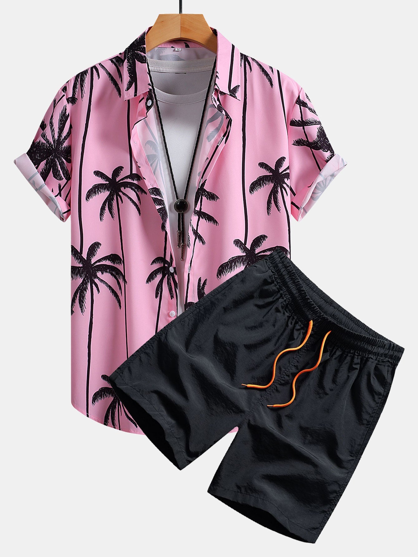 Nino – Chemise Palmier & Short de Bain
