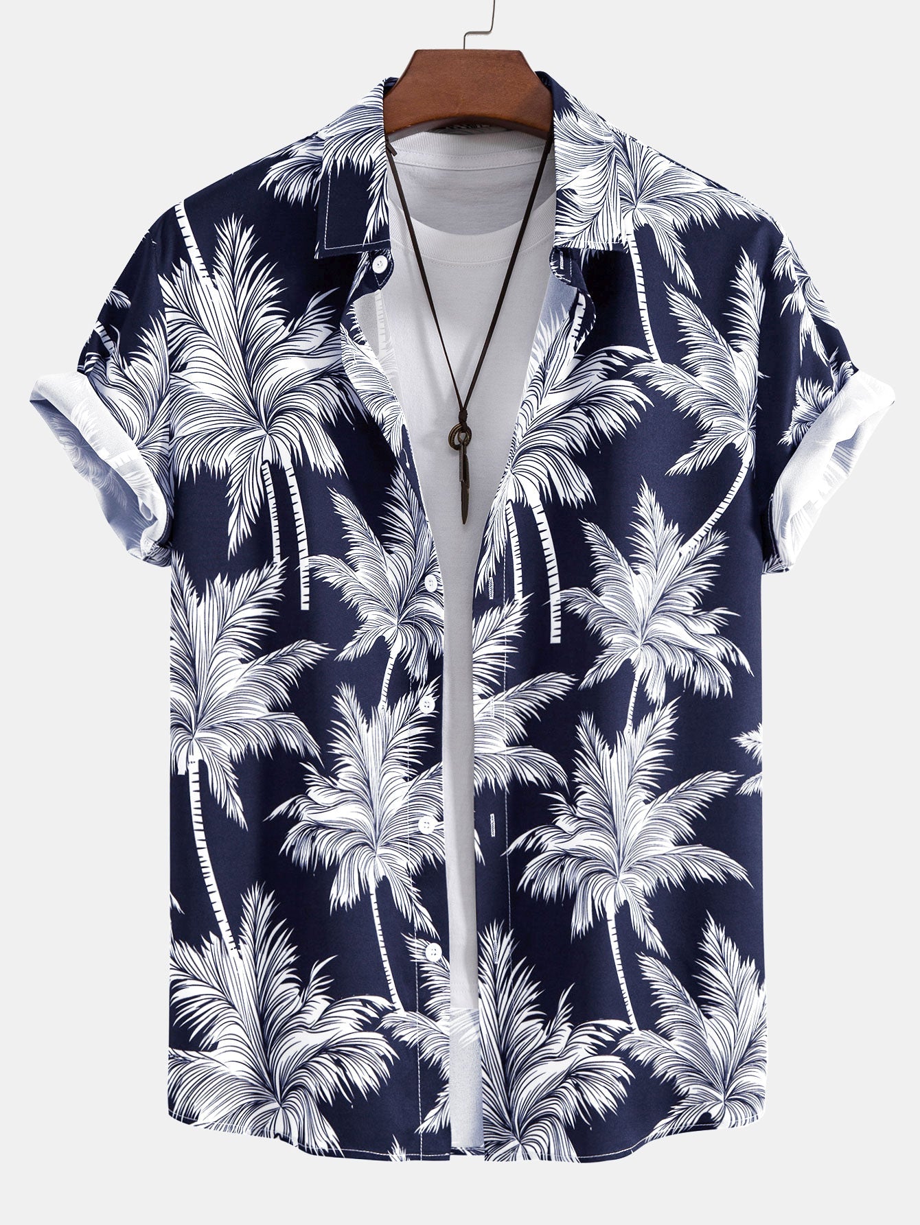 Noé – Chemise Palmier & Short de Bain