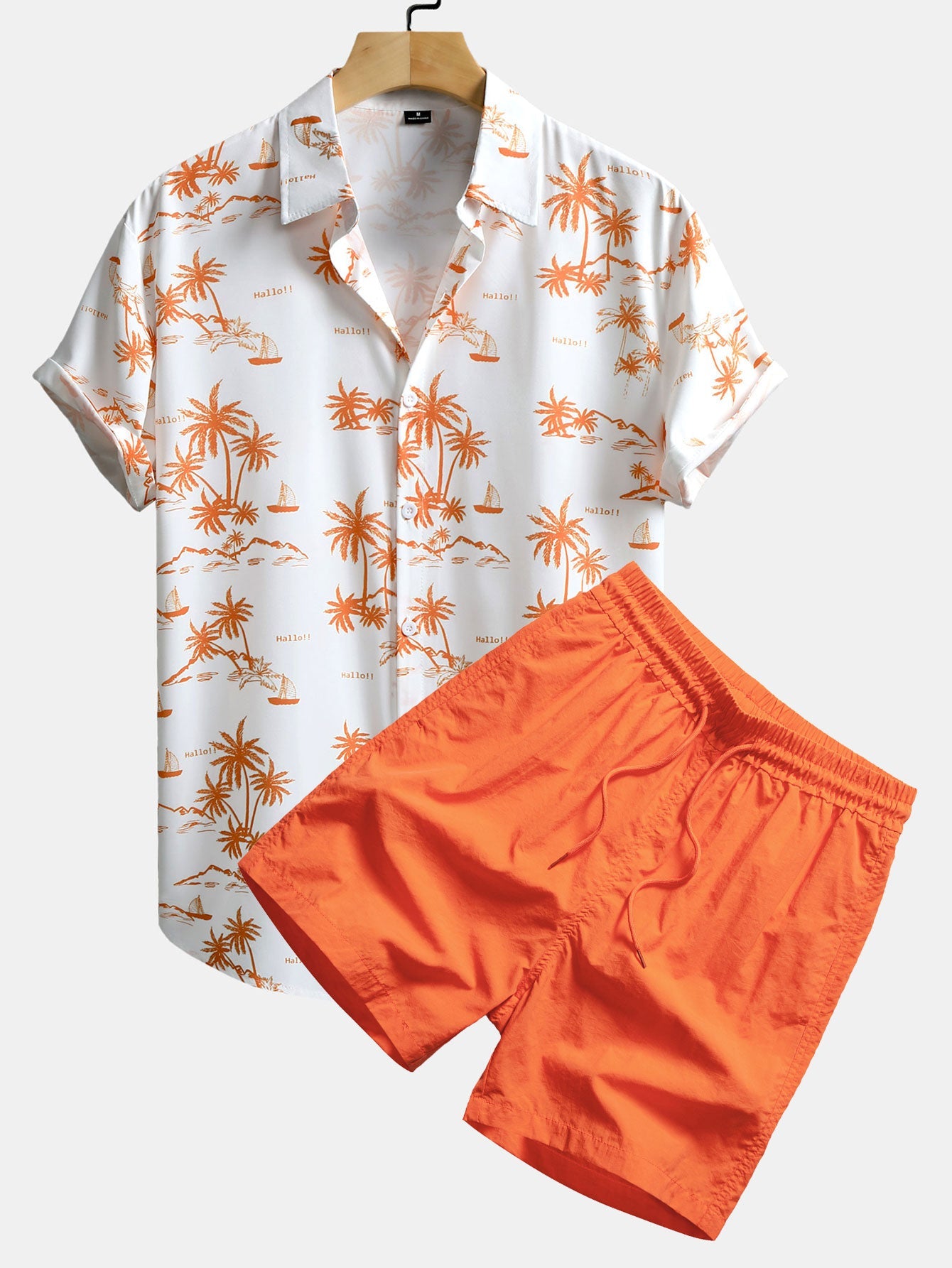 Milo – Chemise Palmier & Short de Bain