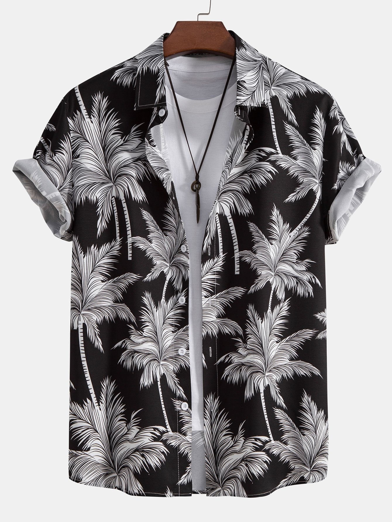 Noé – Chemise Palmier & Short de Bain
