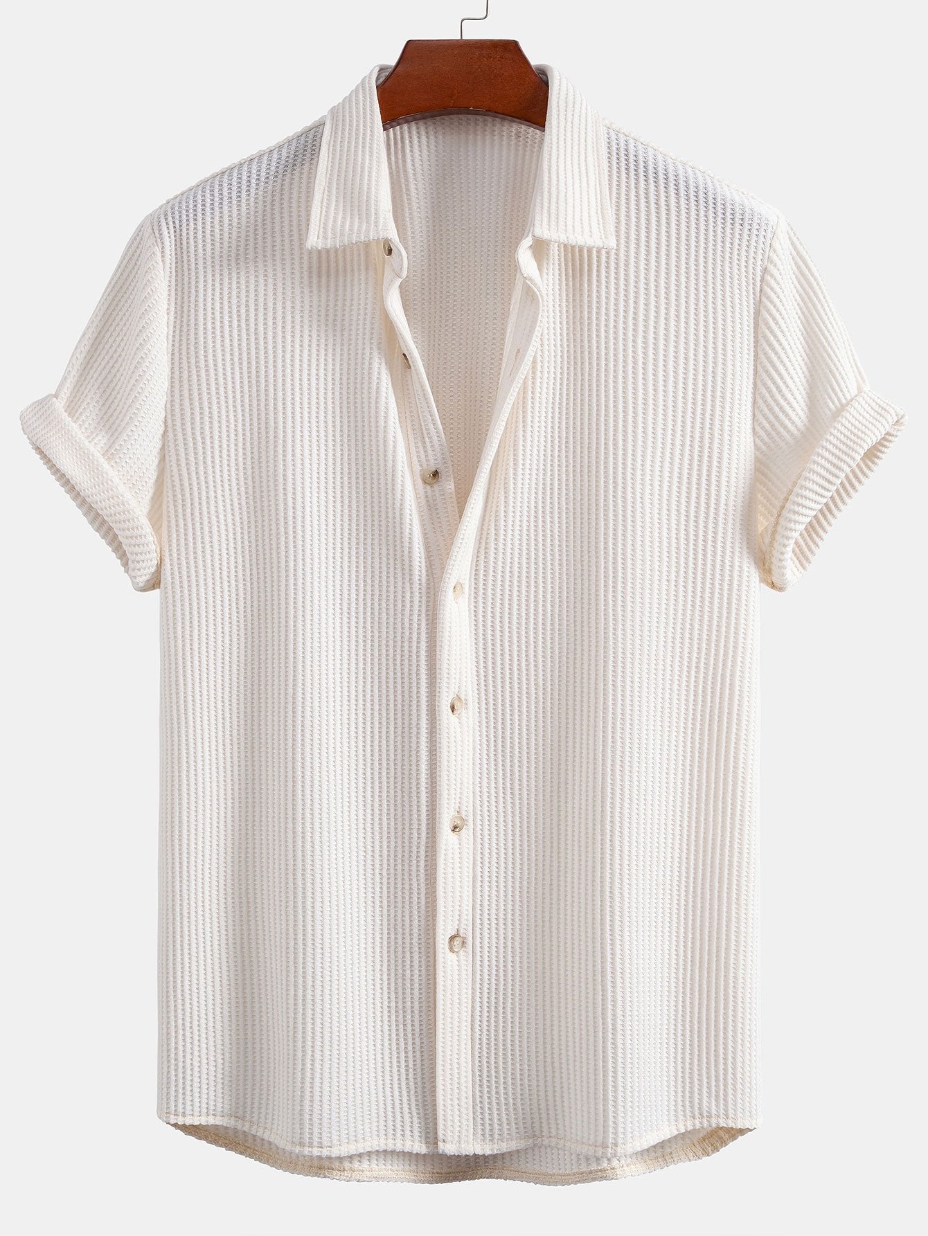 Noa – Chemise Waffle & Short Cordon