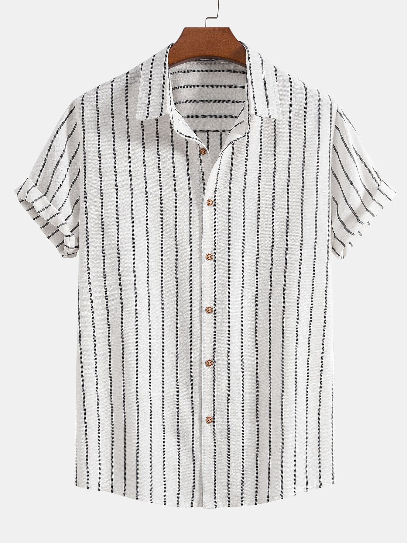 Loris – Chemise Rayée & Pantalon Lin