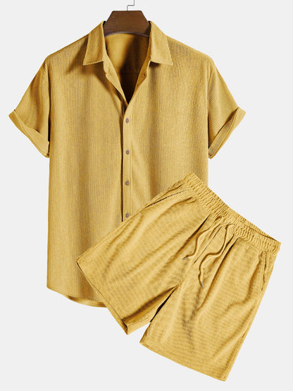 Luca – Chemise Velours &amp; Short