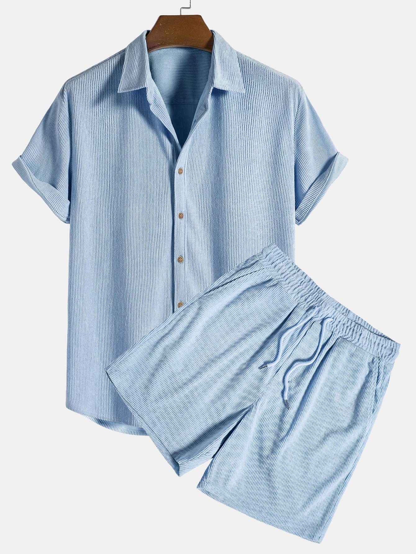 Luca – Chemise Velours &amp; Short
