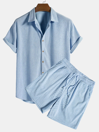 Luca – Chemise Velours &amp; Short