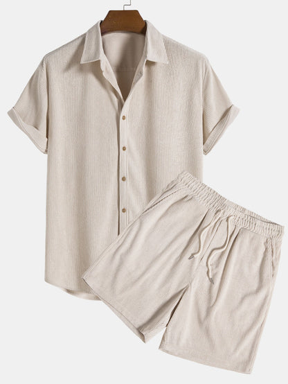 Luca – Chemise Velours &amp; Short