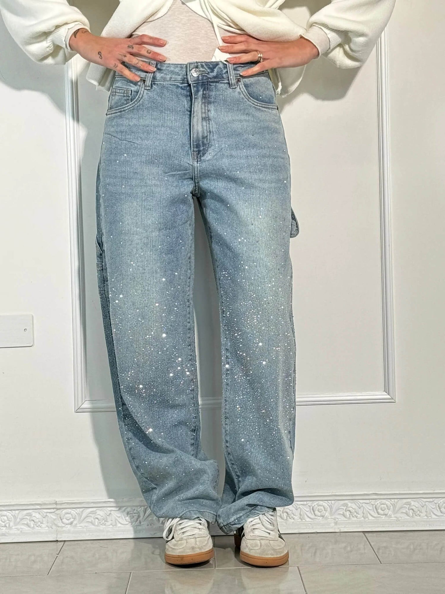 Clara – Jean Ballon Éclat Denim