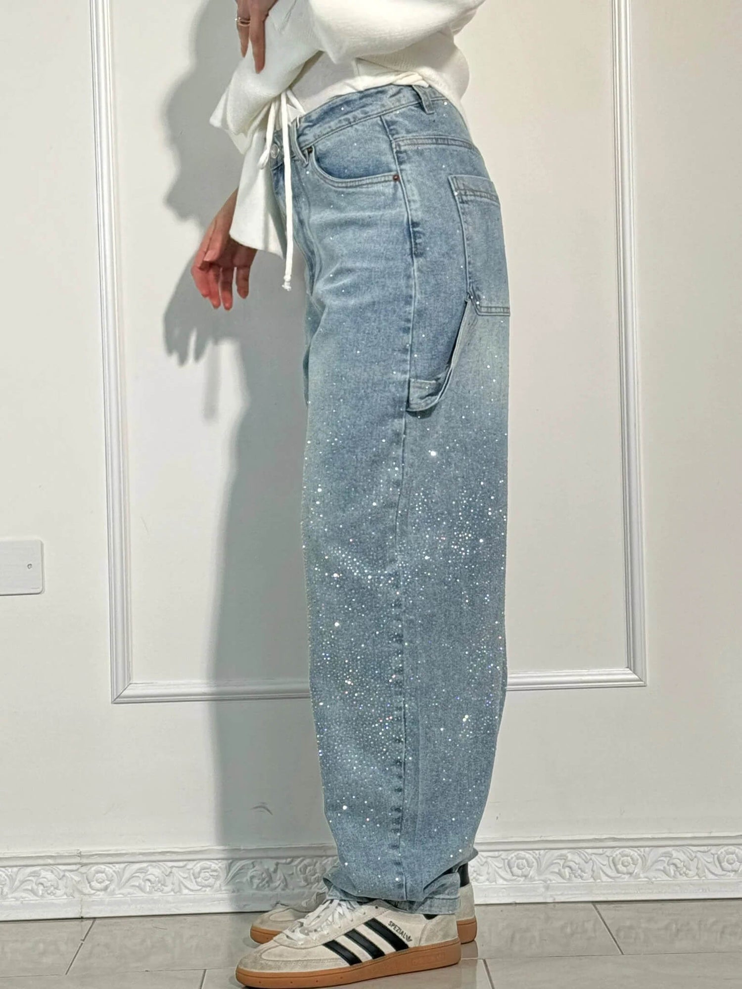 Clara – Jean Ballon Éclat Denim