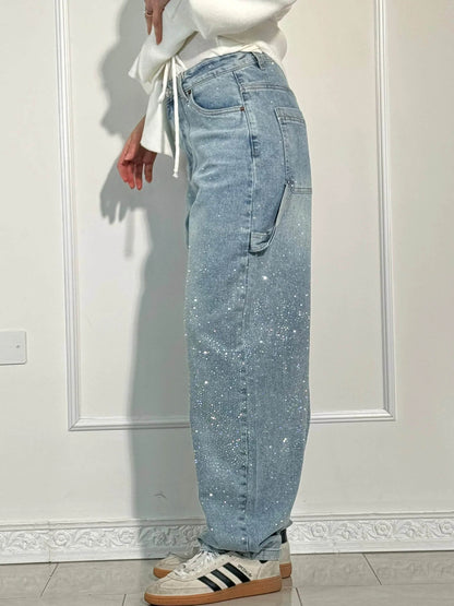 Clara – Jean Ballon Éclat Denim