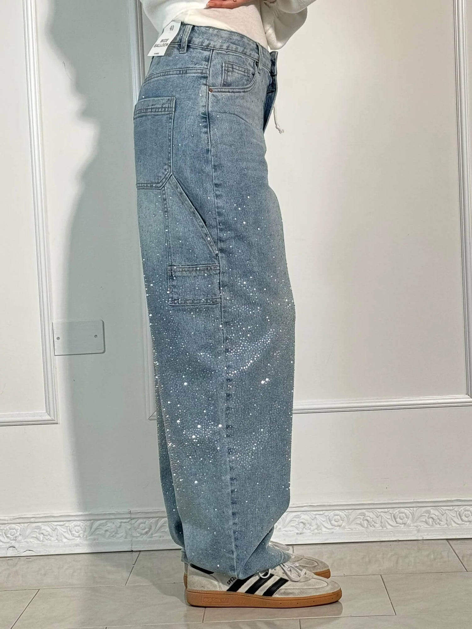 Clara – Jean Ballon Éclat Denim