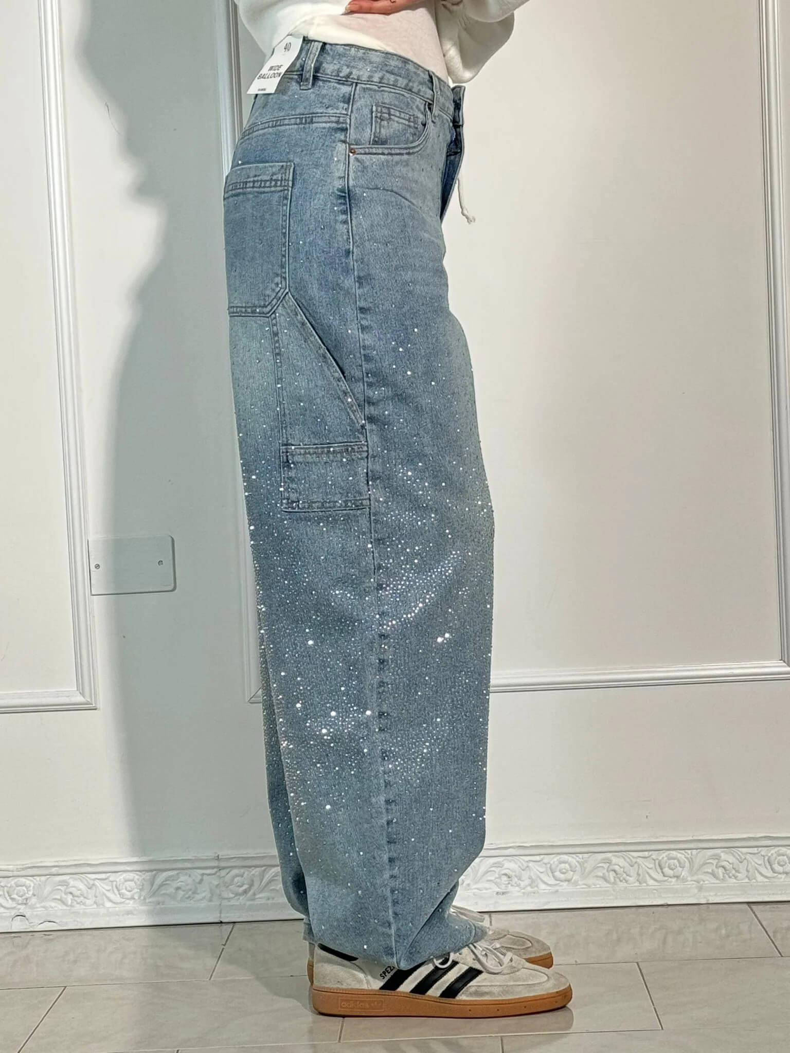 Clara – Jean Ballon Éclat Denim