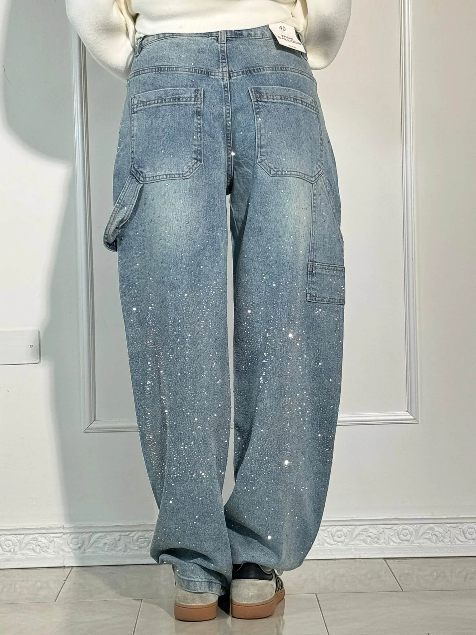 Clara – Jean Ballon Éclat Denim