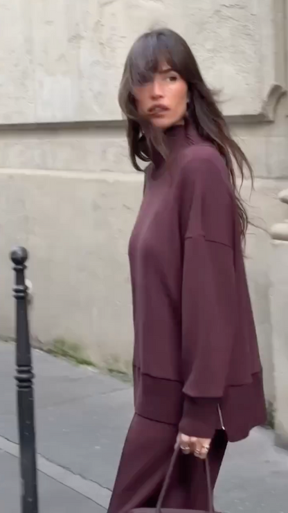 Venice | Ensemble doux avec sweat-shirt et pantalon élastique