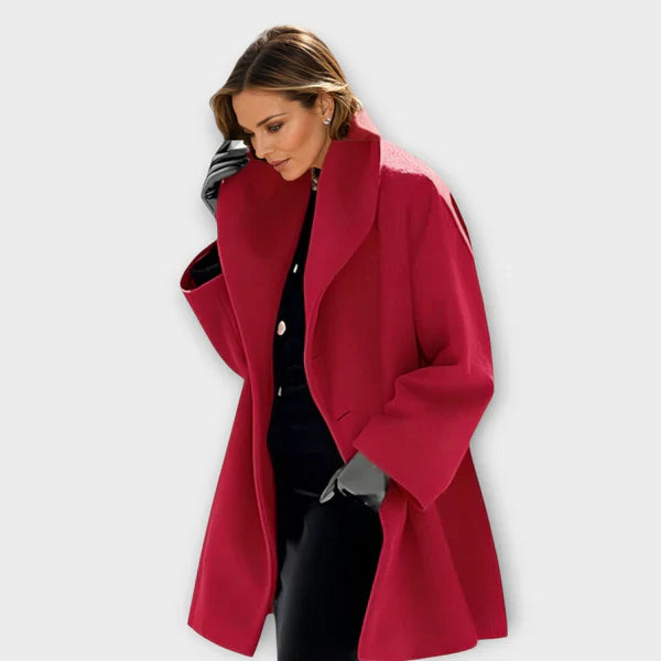 Emma - Manteau en laine haut de gamme résistant au vent
