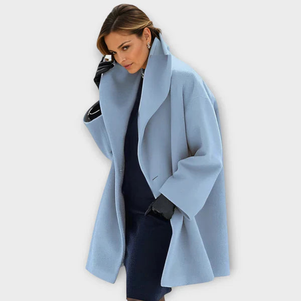 Emma - Manteau en laine haut de gamme résistant au vent