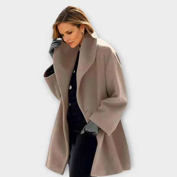 Emma - Manteau en laine haut de gamme résistant au vent
