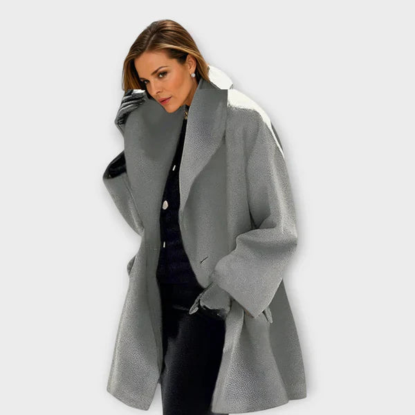 Emma - Manteau en laine haut de gamme résistant au vent